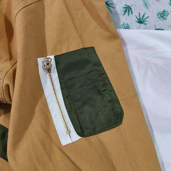 Carhartt X Sacai Khaki Faux Two-Piece Jacket - Picture 11 of 11